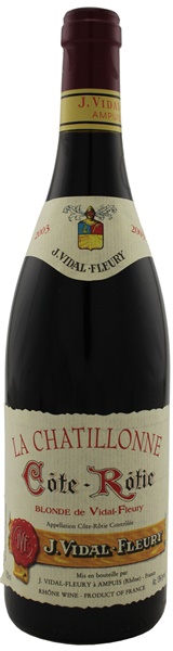2003 J. Vidal-Fleury Cote Rotie La Chatillone Cote Blonde, 750ml