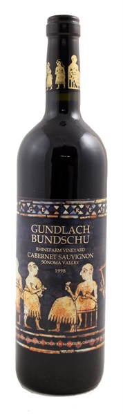 1998 Gundlach Bundschu Vintage Reserve Cabernet Sauvignon, 750ml