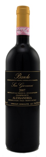 2007 Gianfranco Alessandria Barolo San Giovanni, 750ml