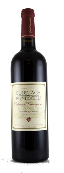2001 Gundlach Bundschu Rhinefarm Vineyard Cabernet Sauvignon, 750ml