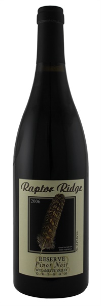 2006 Raptor Ridge Reserve Pinot Noir, 750ml