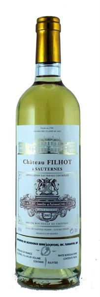 2005 Château Filhot, 750ml