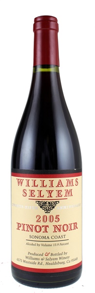 2005 Williams Selyem Sonoma Coast Pinot Noir, 750ml