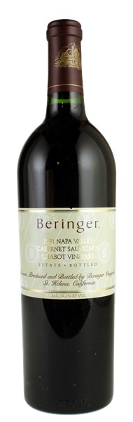 1991 Beringer Chabot Vineyard Cabernet Sauvignon, 750ml