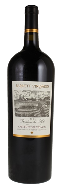 2003 Barnett Vineyards Rattlesnake Hill Cabernet Sauvignon, 1.5ltr