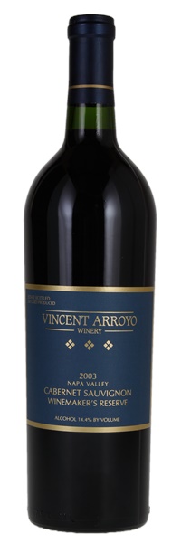 2003 Vincent Arroyo Winemakers Reserve Cabernet Sauvignon, 750ml
