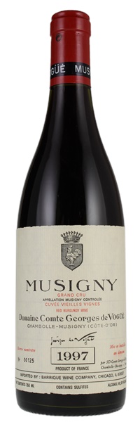 1997 Comte de Vogue Musigny Vieilles Vignes, 750ml