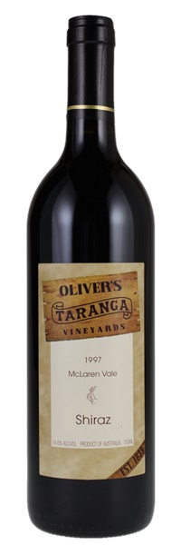 1997 Oliver's Taranga Shiraz, 750ml