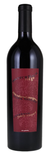 2000 Switchback Ridge Peterson Family Vineyard Cabernet Sauvignon, 750ml