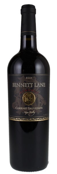 2006 Bennett Lane Winery Reserve Cabernet Sauvignon, 750ml