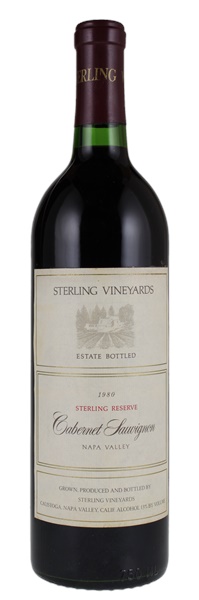 1980 Sterling Vineyards Reserve Cabernet Sauvignon, 750ml
