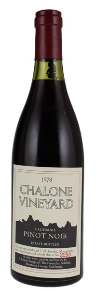 1978 Chalone Vineyard California Pinot Noir, 750ml