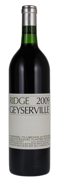 2009 Ridge Geyserville, 750ml