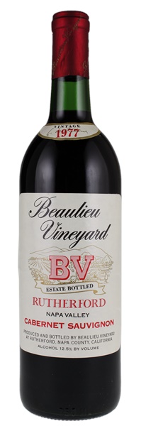 1977 Beaulieu Vineyard Rutherford Cabernet Sauvignon, 750ml