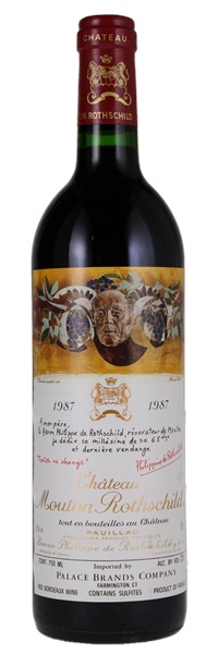 1987 Château Mouton Rothschild, 750ml