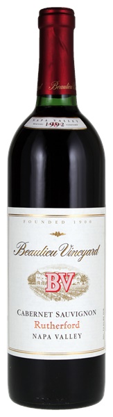 1992 Beaulieu Vineyard Rutherford Cabernet Sauvignon, 750ml