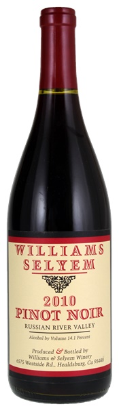 2010 Williams Selyem Russian River Valley Pinot Noir, 750ml