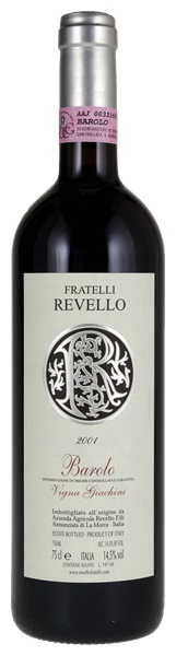 2001 Fratelli Revello Barolo Vigna Giachini, 750ml