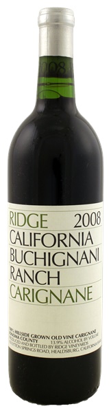 2008 Ridge Buchignani Ranch Carignane ATP, 750ml