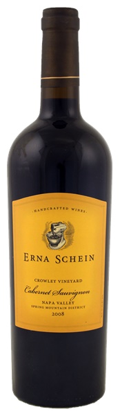 2008 Erna Schein Crowley Vineyard Cabernet Sauvignon, 750ml