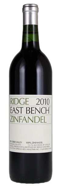 2010 Ridge East Bench Zinfandel, 750ml