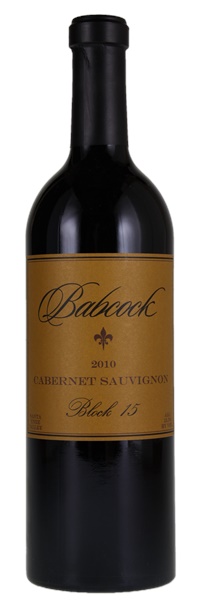 2010 Babcock Vineyards Block 15 Cabernet Sauvignon, 750ml