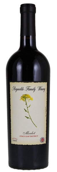 2008 Reynolds Family Stags Leap District Merlot, 750ml