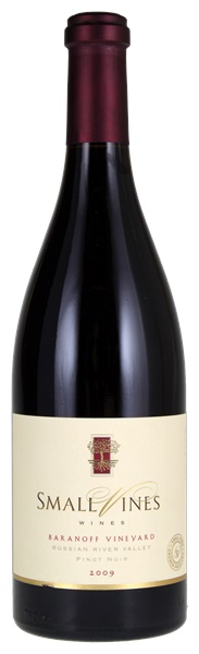 2009 Small Vines Wines Baranoff Vineyard Pinot Noir, 750ml