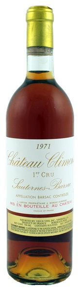 1971 Château Climens, 750ml