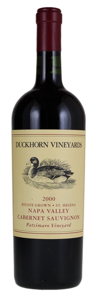 2000 Duckhorn Vineyards Estate Grown Patzimaro Vineyard Cabernet Sauvignon, 750ml