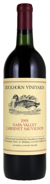 1991 Duckhorn Vineyards Cabernet Sauvignon, 750ml