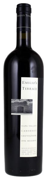 1996 Emilio's Terrace Reserve Cabernet Sauvignon, 750ml