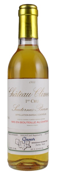 1988 Château Climens, 375ml