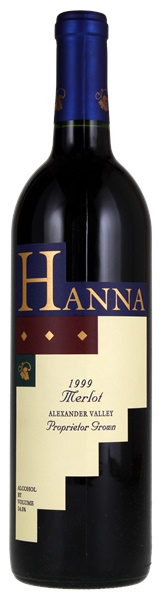 1999 Hanna Merlot, 750ml