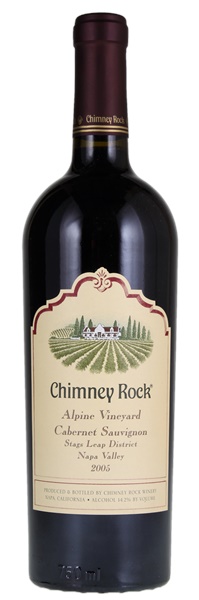 2005 Chimney Rock Alpine Vineyard Cabernet Sauvignon, 750ml