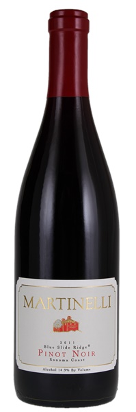 2011 Martinelli Blue Slide Ridge Pinot Noir, 750ml