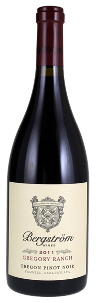2011 Bergstrom Winery Gregory Ranch Pinot Noir, 750ml