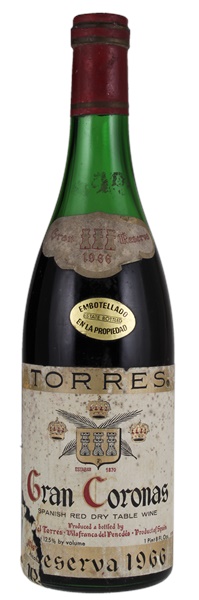 1966 Miguel Torres Gran Coronas Reserva, 750ml