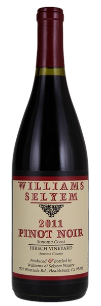 2011 Williams Selyem Hirsch Vineyard Pinot Noir, 750ml