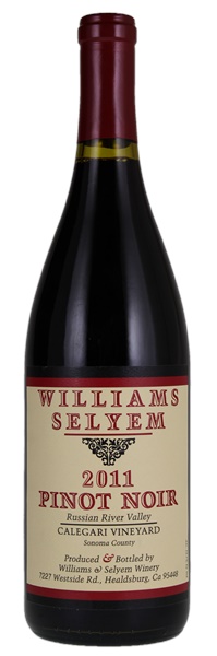 2011 Williams Selyem Calegari Vineyard Pinot Noir, 750ml