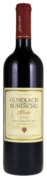 2004 Gundlach Bundschu Rhinefarm Vineyard Merlot, 750ml