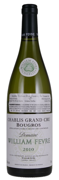 2010 William Fevre Chablis Bougros