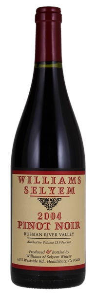 2004 Williams Selyem Russian River Valley Pinot Noir, 750ml