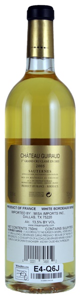 2005 Château Guiraud, 750ml