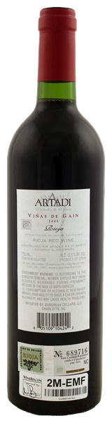 2005 Artadi Rioja Vinas de Gain, 750ml