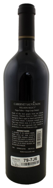 2001 Shafer Vineyards Hillside Select Cabernet Sauvignon, 750ml