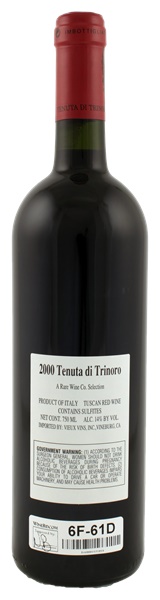 2000 Tenuta di Trinoro Toscana Rosso, 750ml