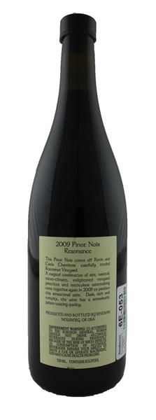 2009 Sineann Resonance Vineyard Pinot Noir, 750ml