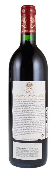 1991 Château Mouton Rothschild, 750ml