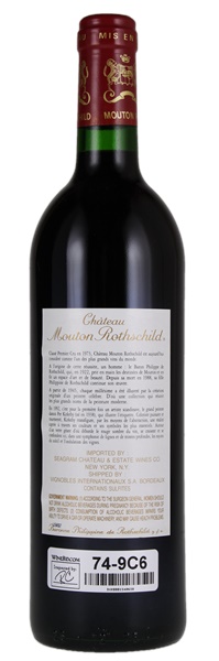 1992 Château Mouton Rothschild, 750ml